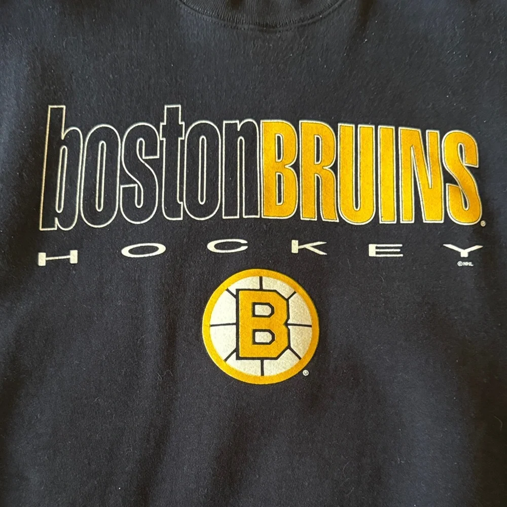 Boston Bruins Mens Black Sweatshirt